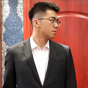 男士黑色正裝定制