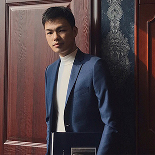 藍色商務西服定制