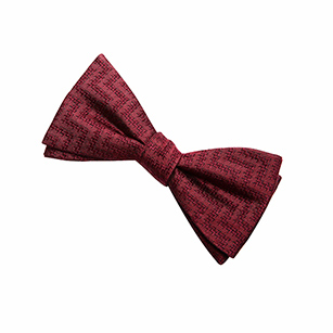 紅色印花時尚領結