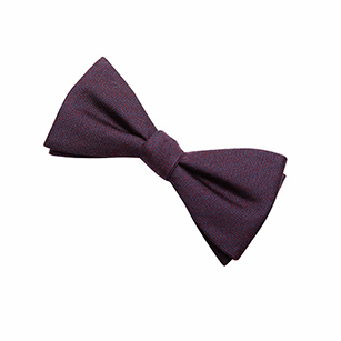 紫色印花休閑領結