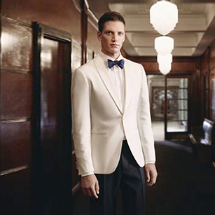 白色經典款輕奢禮服套裝